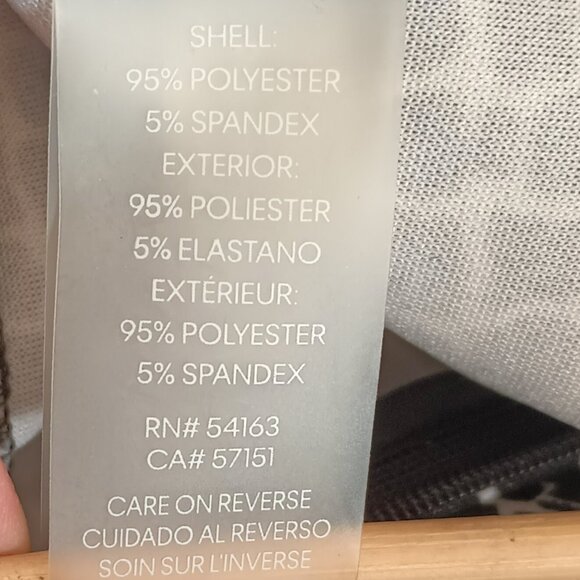 Calvin Klein Black White Jumpsuits 6 Animal Print Sleeveless V-Neck Side Pockets - Picture 7 of 8